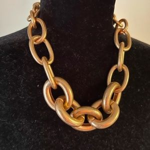 Zara chain link gold necklace